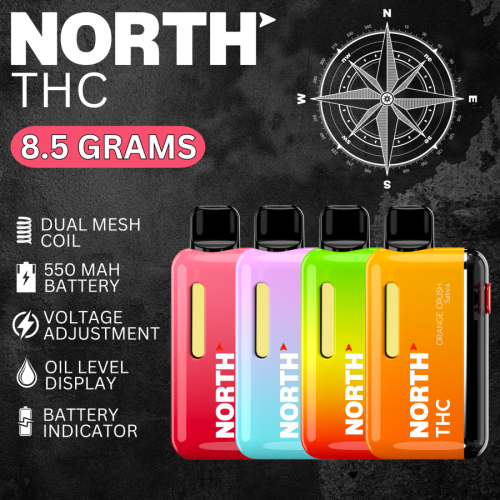 NORTH THC DELTA DISPOSABLE VAPE 8.5GM/5CT/PK